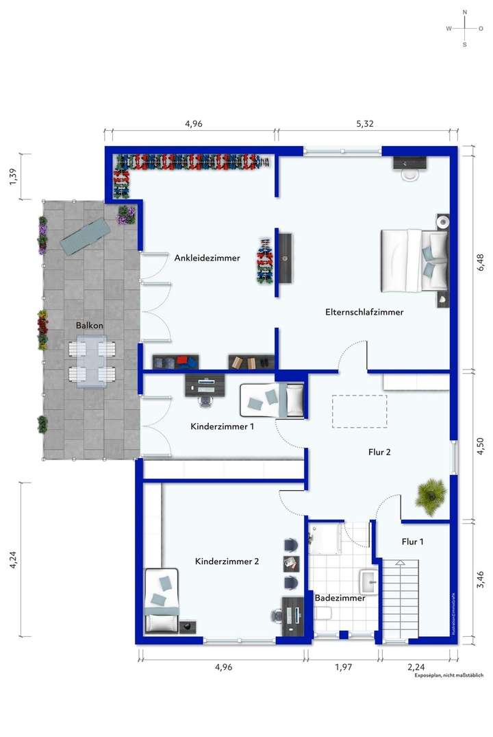 Grundriss Obergeschoss