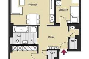 Moderne Drei-Zimmer-Wohnung mitten in der City – Die vollständige Adresse der Immobilie erhältst du vom Anbieter., 50676 Altstadt/Süd, Köln – Vorschaubild 2