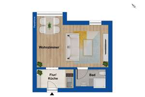Kapitalanlage! Attraktiv vermietete 1-Zimmer-Wohnung mit TG-Stellplatz in Karlsruhe-Durlach – Die vollständige Adresse der Immobilie erhältst du vom Anbieter., 76227 Durlach, Karlsruhe – Vorschaubild 10