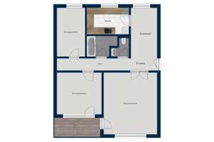 Helle 3,5-Zimmer-Wohnung mit Südbalkon und Garage – Die vollständige Adresse der Immobilie erhältst du vom Anbieter., 70469 Hohe Warte, Stuttgart – Vorschaubild 11