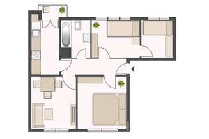 Moderne 4 Zimmer Wohnung für Familien | + Balkon und individuelle EBK auf Wunsch – Heinrich-Heine-Straße 51, 8058 Nordvorstadt, Zwickau – Vorschaubild 8