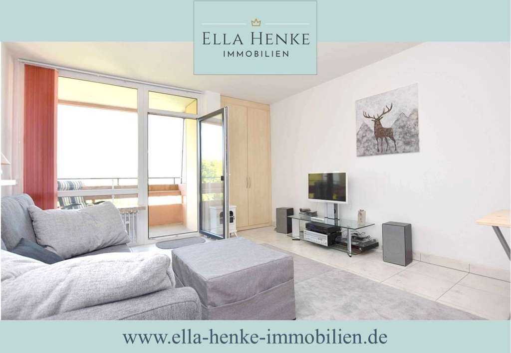 Immobilie in Bad Harzburg - Herrliche Aussicht über Harzburg: Schönes, möbliertes 1-Zimmer-Apartment mit Balkon + Fahrstuhl... - Bild 0