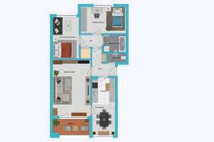 Wohnen im Grünen: Gepflegte 3-Zimmer-Wohnung mit Loggia und Stellplatz – Die vollständige Adresse der Immobilie erhältst du vom Anbieter., 52078 Forst, Aachen – Vorschaubild 14