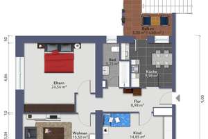 Wohnen oder investieren – 3-Zimmer-Wohnung mit Balkon & Großgarage in zentraler Lage von Zweibrücken – Die vollständige Adresse der Immobilie erhältst du vom Anbieter., 66482 Stadtmitte, Zweibrücken – Vorschaubild 35