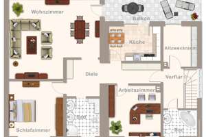 Geräumige 3-Zimmer-Wohnung mit großem Sonnenbalkon im Zweifamilienhaus – Die vollständige Adresse der Immobilie erhältst du vom Anbieter., 51373 Wiesdorf, Leverkusen – Vorschaubild 14