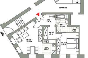 WAHREN + 2 ZIMMER + EINBAUKÜCHE + SCHICK & RUHIG + GRÜNER INNENHOF – 4159 Lützschena-Stahmeln, Leipzig – Vorschaubild 2