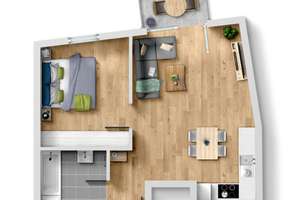 TOP 2 Zimmer Eigentumswohnung in begehrter Lage – Die vollständige Adresse der Immobilie erhältst du vom Anbieter., 81476 Forstenried, München – Vorschaubild 6