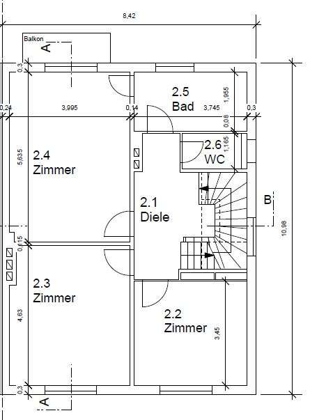 Grundriss Obergeschoss
