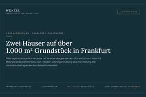 COMING SOON | Zwei Häuser auf über 1.000 m² Grundstück in Frankfurt