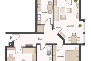 Ideal für Eigennutzer - leer werdende 3-Raum-Wohnung mit Balkon und Carport-SP in grüner Lage! – Die vollständige Adresse der Immobilie erhältst du vom Anbieter., 4289 Probstheida, Leipzig – Vorschaubild 6