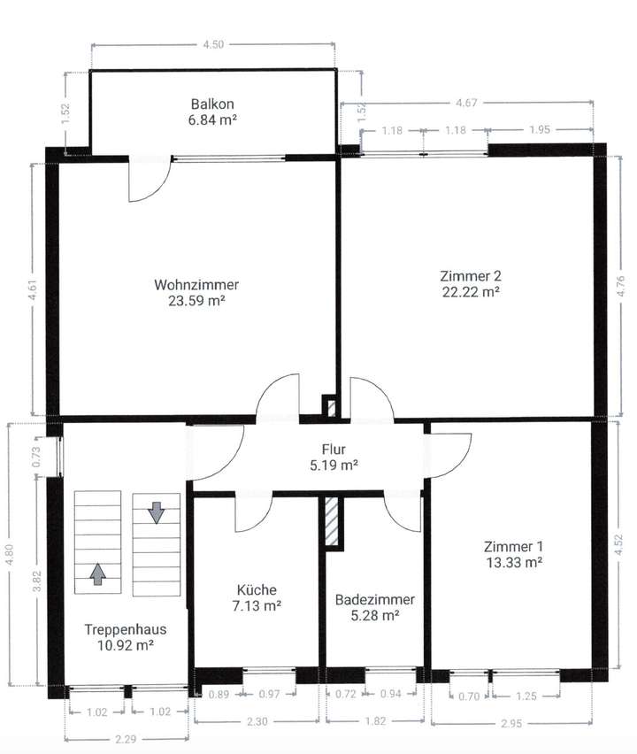 Grundriss Obergeschoss