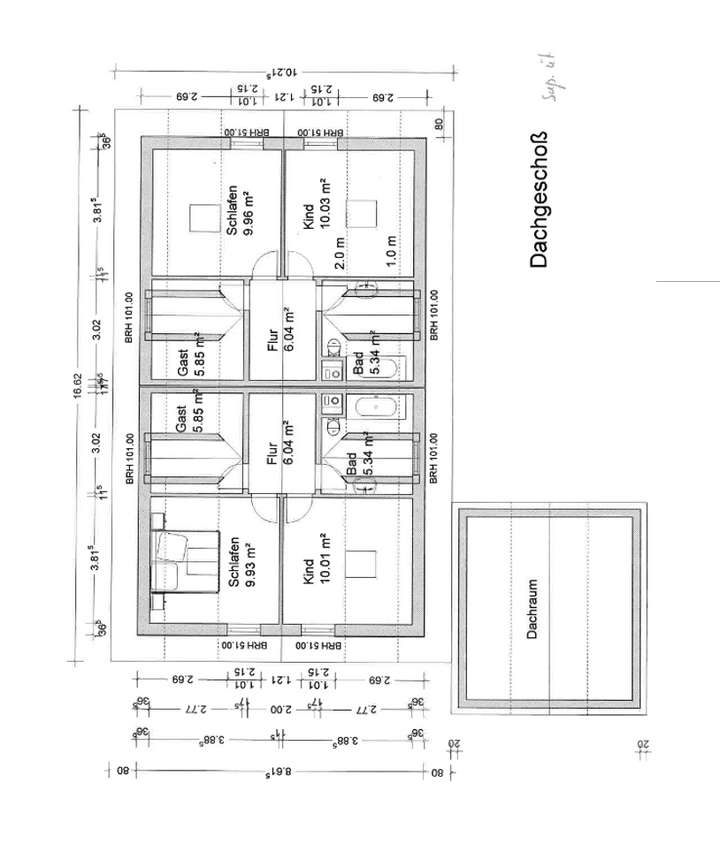 Grundriss Dachgechoss