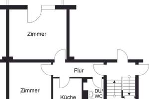 * 2 Zimmer, Bad modernisiert, mit Dusche * – Ruhrstr. 19, 38108 Wabe-Schunter-Beberbach, Braunschweig – Vorschaubild 3