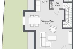 NEUBAU KfW-55 - Geräumiges Reihenendhaus über vier Ebenen!!! – Die vollständige Adresse der Immobilie erhältst du vom Anbieter., 84186 Vilsheim – Vorschaubild 3