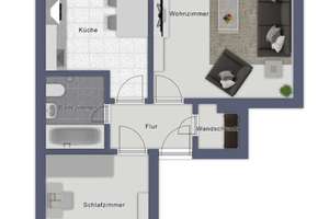 Helle 2-Zimmer-Wohnung in Wiesbaden-Klarenthal – Geschwister-Scholl-Straße 13, 65197 Klarenthal, Wiesbaden – Vorschaubild 6