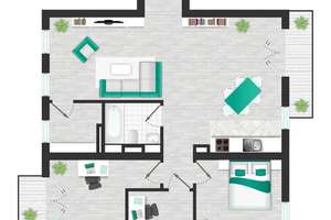 Große Dachgeschosswohnung nah Schloß Charlottenburg - 3 Zimmer am Mierendorffplatz – Osnabrücker Straße 27, 10589 Charlottenburg, Berlin – Vorschaubild 39