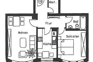 * Großzügige 2-Zimmer mit Wannenbad, möbl. Küche, Lift, Abstellraum und Laminat! * – Altendorfer Straße 8, 9113 Schloßchemnitz, Chemnitz – Vorschaubild 12