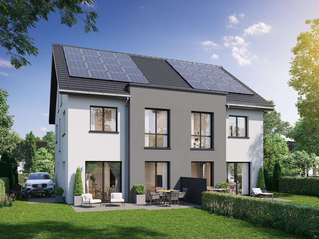 Immobilie in Verl - Moderne und hochwertige Doppelhaushälfte im besten KFW 40 Standard in Verl!
 - Bild 1