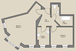 Attraktive 2-Zimmer-Wohnung mit Aufzug, Charme und optimalem Grundriss! Renoviert und bezugsfrei! – Rosa-Luxemburg-Straße 48, 4315 Neustadt-Neuschönefeld, Leipzig – Vorschaubild 10
