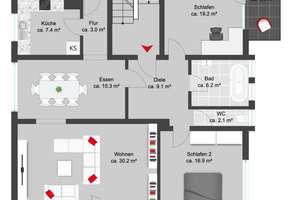 Letzte Chance: Stilvoll Wohnen und Vermieten - Charmantes 3-Parteien-Haus mit Potenzial – Die vollständige Adresse der Immobilie erhältst du vom Anbieter., 82166 Gräfelfing – Vorschaubild 31
