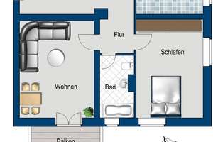 Schöne 2-Zimmer Wohnung in ruhiger Lage! Anmietung eines separaten Stellplatzes! – Heinz-Bongartz-Str. 14B, 1239 Lockwitz, Dresden – Vorschaubild 2
