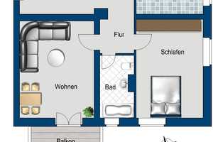 Hier fühlen Sie sich wohl: Helle 2-Zimmer Wohnung im Grünen – Heinz-Bongartz-Str. 14B, 1239 Dresden – Vorschaubild 2