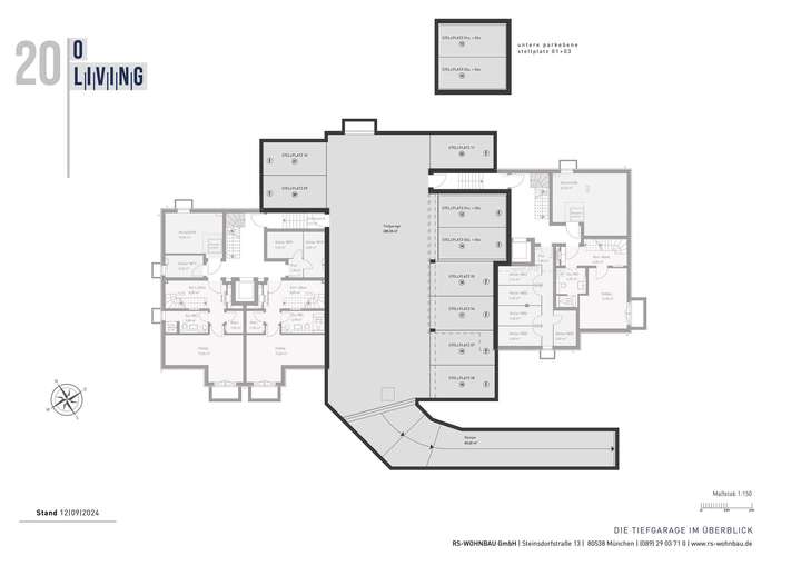 Tiefgarage mit Einzelstellplat