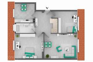 Urban Living in Pempelfort: 75 qm Wohnfläche + 30 qm Nutzfläche im Dach – Die vollständige Adresse der Immobilie erhältst du vom Anbieter., 40479 Pempelfort, Düsseldorf – Vorschaubild 7