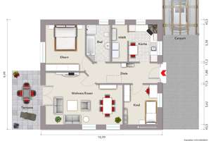 Attraktiver Bungalow in gefragter Siedlungslage ( ab 01.04.2026 frei !!! ) – Die vollständige Adresse der Immobilie erhältst du vom Anbieter., 49624 Löningen – Vorschaubild 15