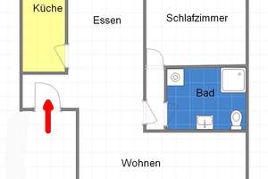 Gemütliche Dachgeschosswohnung  in der Innenstadt – Porschestraße 42, 38440 Stadtmitte (Ortsteil), Wolfsburg – Vorschaubild 8