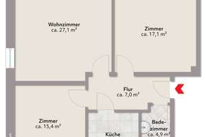 Bremen-Findorff: Frisch renoviert & einzugsbereit - 3-Zimmerwohnung mit Terrasse und Blick ins Grüne – Die vollständige Adresse der Immobilie erhältst du vom Anbieter., 28215 Weidedamm, Bremen – Vorschaubild 16