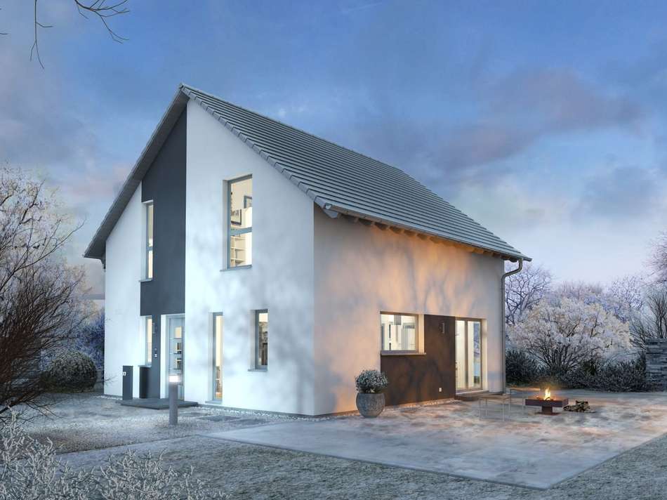 Ansicht Eingang/Garten Winter