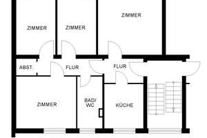 Bezahlbare 4-Zimmer-Wohnung! – Kurt-Schumacher-Straße 31 C, 27578 Leherheide, Bremerhaven – Vorschaubild 2
