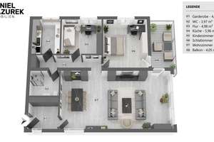 Stilvoll wohnen auf einer Ebene – modernisierte 3 Zimmer Wohnung mit Tiefgaragenstellplatz – Die vollständige Adresse der Immobilie erhältst du vom Anbieter., 28211 Gete, Bremen – Vorschaubild 13