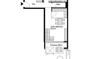 Leben im Zentrum: 2-Zimmer-EG-Wohnung in Erlangen sucht Nachmieter