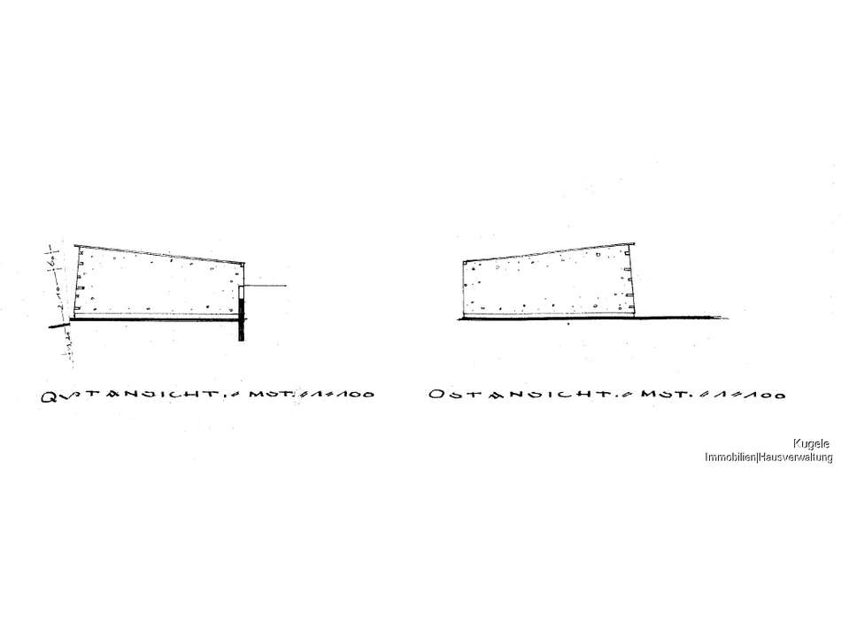 Querschnitt & Ostansicht