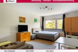 Sehr gepflegte 1 ZKB-Apartment mit Blick ins Grüne in naturnaher Lage von Mainz-Oberstadt