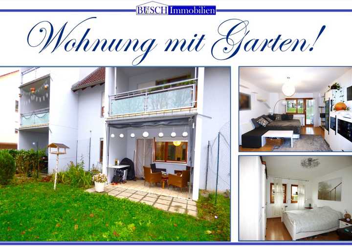 * Modernisierte 3-Zimmer-Wohnung mit eigenem Gartenanteil *