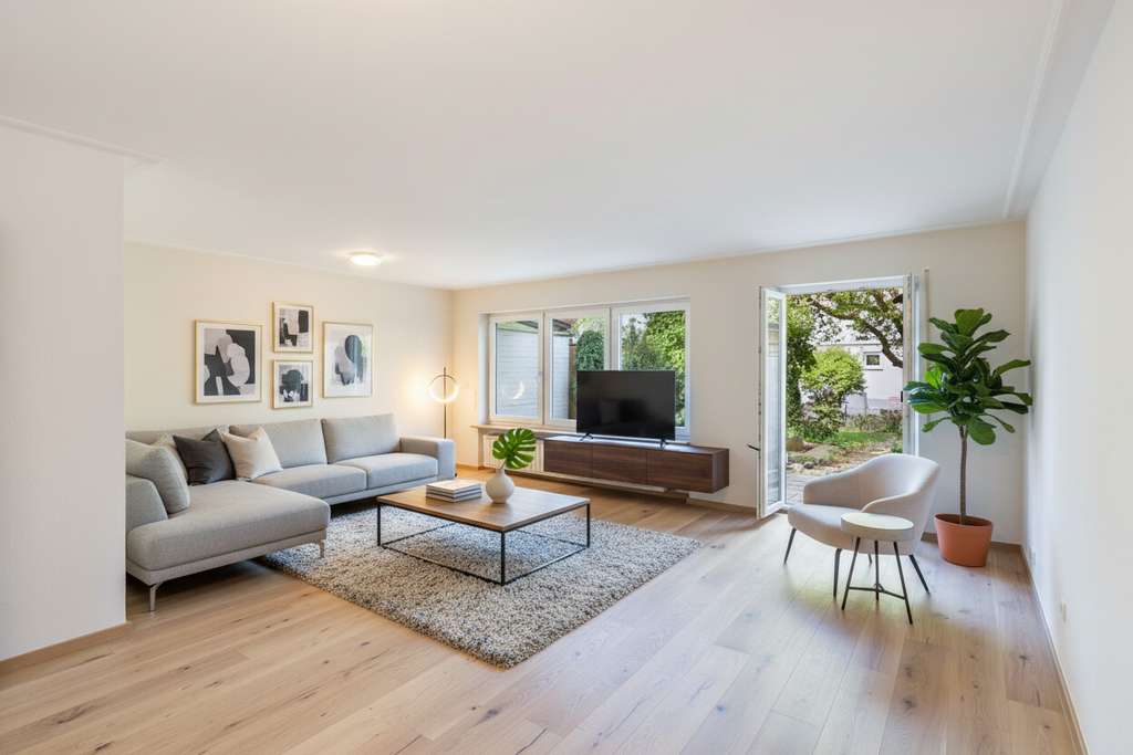 Immobilie in Ismaning - Bezugfreies Reihenmittelhaus mit Garten in begehrter Lage an den Isarauen - Bild 0