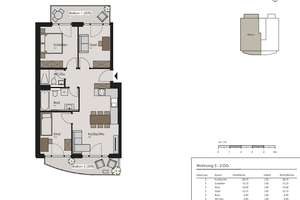 Moderne 4-Zimmer-Neubauwohnung mit 2 Balkonen – Die vollständige Adresse der Immobilie erhältst du vom Anbieter., 80807 Milbertshofen, München – Vorschaubild 3