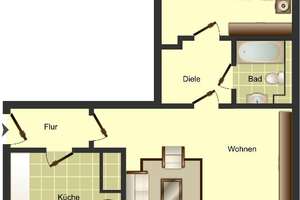 2-Zimmer-Wohnung in Köln Höhenhaus – Honschaftsstraße 319, 51061 Höhenhaus, Köln – Vorschaubild 1