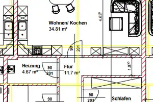 ERSTBEZUG ebenerdige 2,5-Raumwohnung /Reihenhaus mit Fußbodenheizung und Garten zu vermieten – Drosselweg 13, 14774 Brandenburg an der Havel – Vorschaubild 2
