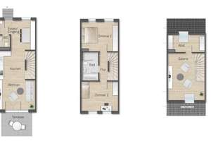 Wohnidylle - 5-Zimmer Reihenmittelhaus in Weingarten (Baden) am Waldrand – Ulmenplatz 1/4, 76356 Weingarten (Baden) – Vorschaubild 3