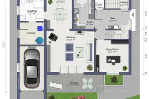 EINFAMILIENHAUS-ENSEMBLE AUF EINEM PARKÄHNLICHEN GRUNDSTÜCK MIT MASSIVEM GARTENHAUS – Segeberg (Kreis) – Vorschaubild 34