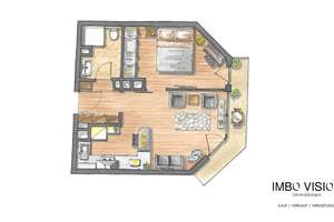 Exklusiv ausgestattetes und modern möbliertes 2-Zimmer-Apartment – Groß-Nabas-Str. 0, 81827 Waldtrudering, München – Vorschaubild 16
