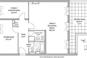 Ab sofort möglich: Moderne Dachterrassenwohnung in der Freischützstraße, mit Blick nach Süden – Die vollständige Adresse der Immobilie erhältst du vom Anbieter., 81927 Johanneskirchen, München – Vorschaubild 2