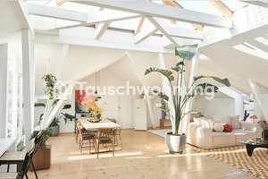 Tauschwohnung: Große DG-Wohnung im Grindel mit Glasdach, DT und Garten