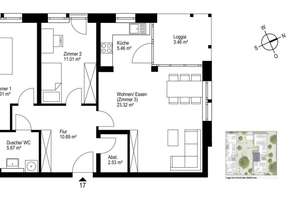 3-Zimmer-Wohnung mit eigenem Gartenanteil – 79115 Haslach-Gartenstadt, Freiburg im Breisgau – Vorschaubild 7