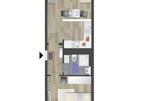 2-Raum-Wohnung am Johanniskarree – Theresenstr. 1a, 9111 Zentrum, Chemnitz – Vorschaubild 5