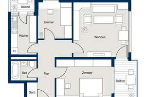 *** FREI *** 
Ein Zuhause mit Charme, durchdachtem Grundriss und zwei Balkonen – Die vollständige Adresse der Immobilie erhältst du vom Anbieter., 85774 Unterföhring – Vorschaubild 18